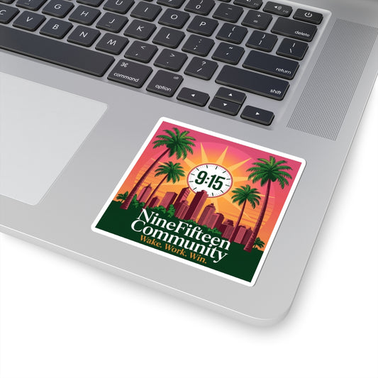 NineFifteen Pink Palm Sticker
